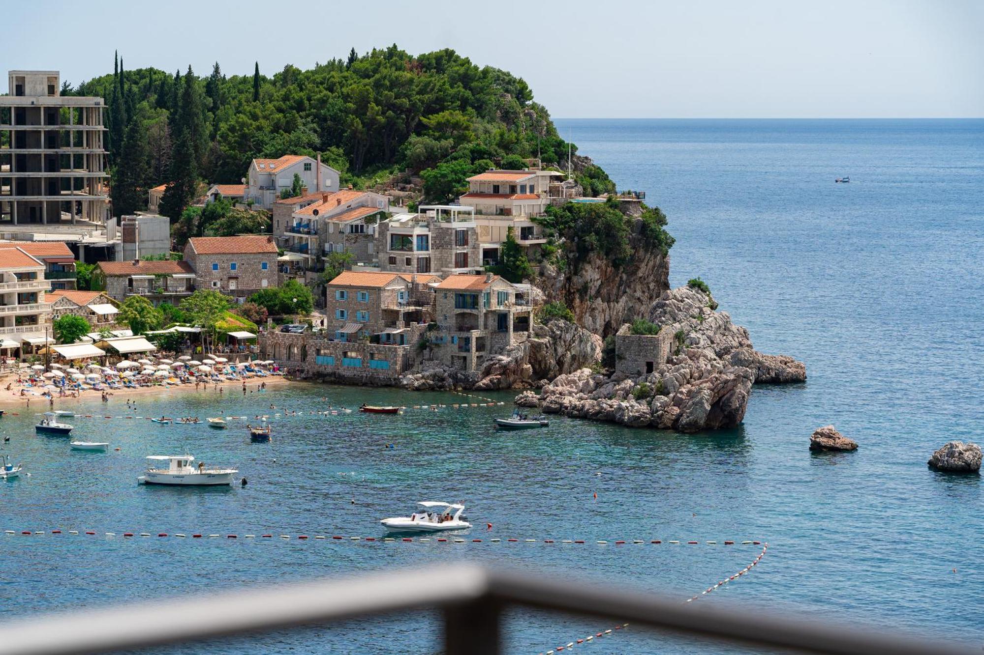 Niki Apartments Przno Sveti Stefan Exterior foto
